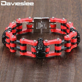 Skull Biker Men's Bracelet