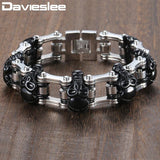 Skull Biker Men's Bracelet