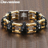 Skull Biker Men's Bracelet