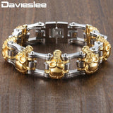 Skull Biker Men's Bracelet