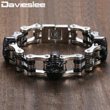 Skull Biker Men's Bracelet