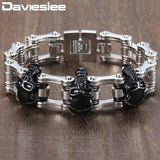 Skull Biker Men's Bracelet