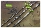 Titanium steel men and women necklace square pearl stainless steel pendant Buddha chain with chain