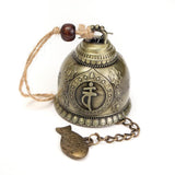 KiWarm On Sale Buddha Statue Pattern Bell Blessing Feng Shui Wind Chime for Good Luck Fortune Home Car Hanging Decor Gift Crafts