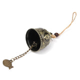 KiWarm On Sale Buddha Statue Pattern Bell Blessing Feng Shui Wind Chime for Good Luck Fortune Home Car Hanging Decor Gift Crafts