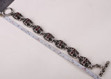 Men skull stainless steel bracelet