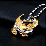 Rider Pendant "Live to Ride" - (SELF-DEFENSE CHAIN ATTACHABLE - SEE DESCRIPTION FOR COMPATIBILITY)