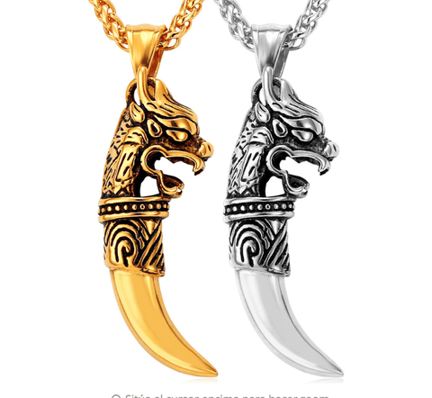 Dragon Teeth Pendant - (SELF-DEFENSE CHAIN ATTACHABLE - SEE DESCRIPTION FOR COMPATIBILITY)
