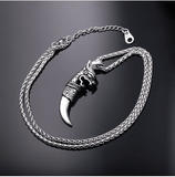 Dragon Teeth Pendant - (SELF-DEFENSE CHAIN ATTACHABLE - SEE DESCRIPTION FOR COMPATIBILITY)