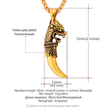 Dragon Teeth Pendant - (SELF-DEFENSE CHAIN ATTACHABLE - SEE DESCRIPTION FOR COMPATIBILITY)