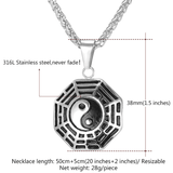 Ying Yang Pendant - (SELF-DEFENSE CHAIN ATTACHABLE - SEE DESCRIPTION FOR COMPATIBILITY)