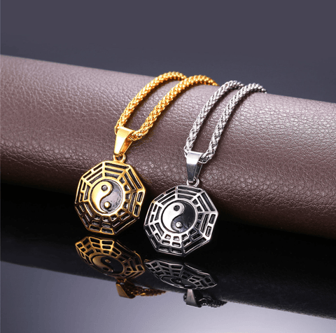 Ying Yang Pendant - (SELF-DEFENSE CHAIN ATTACHABLE - SEE DESCRIPTION FOR COMPATIBILITY)
