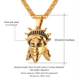 American Rebel Statue of Liberty Pendant - (Self-Defense Chain Attachable).