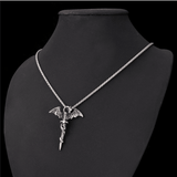 Mythic Dragon Pendant - (SELF-DEFENSE CHAIN ATTACHABLE - SEE DESCRIPTION FOR COMPATIBILITY)