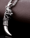 Dragon Teeth Pendant - (SELF-DEFENSE CHAIN ATTACHABLE - SEE DESCRIPTION FOR COMPATIBILITY)