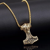 Thor Hammer Mjolnir Viking Amulet Necklace