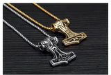 Thor Hammer Mjolnir Viking Amulet Necklace