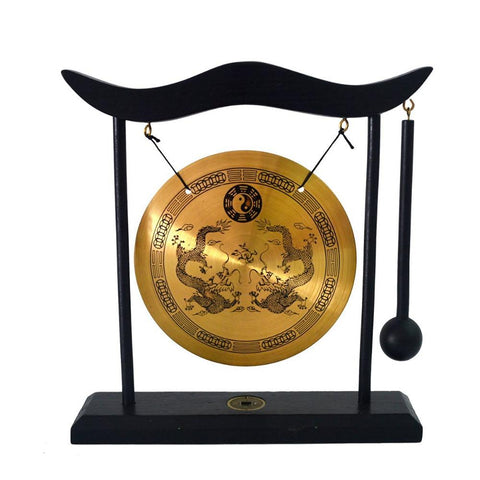 Zen Art Brass Feng Shui Desktop Gong