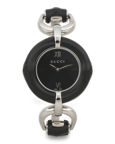 Gucci Black Bangle Watch