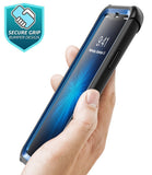 iPhone X Rugged Clear Bumper Case (Blue)