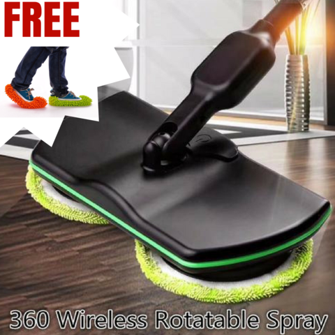 360 MICROFIBER WIRELESS ROTARY ELECTRIC MOP 