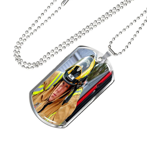 Custom Firefighter Dog Tag