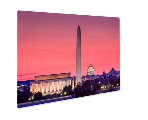 Metal Panel Print, Washington Dc Usskyline
