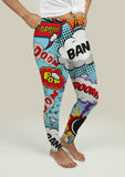 Leggings with Comic Speech Bubbles