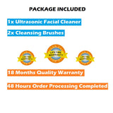 Electric Facial Cleansing Brush | Deep Microdermabrasion Exfoliator for Brighter Skin