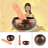 Handmade Singing Bowl - Om Mani Padme Hum - Healing & Meditation