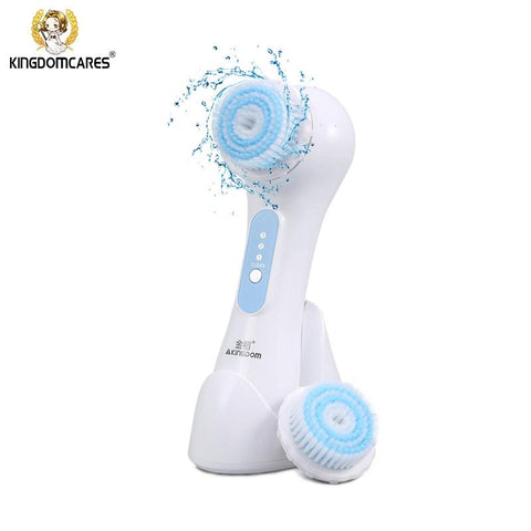 Electric Facial Cleansing Brush | Deep Microdermabrasion Exfoliator for Brighter Skin