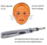 Acupuncture Pen + 2 Gel & Massage Heads+ FREE Ear Acupuncture Point Probe