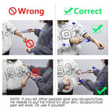 Acupuncture Pen + 2 Gel & Massage Heads+ FREE Ear Acupuncture Point Probe