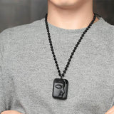 Buddhist Black Obsidian Necklace